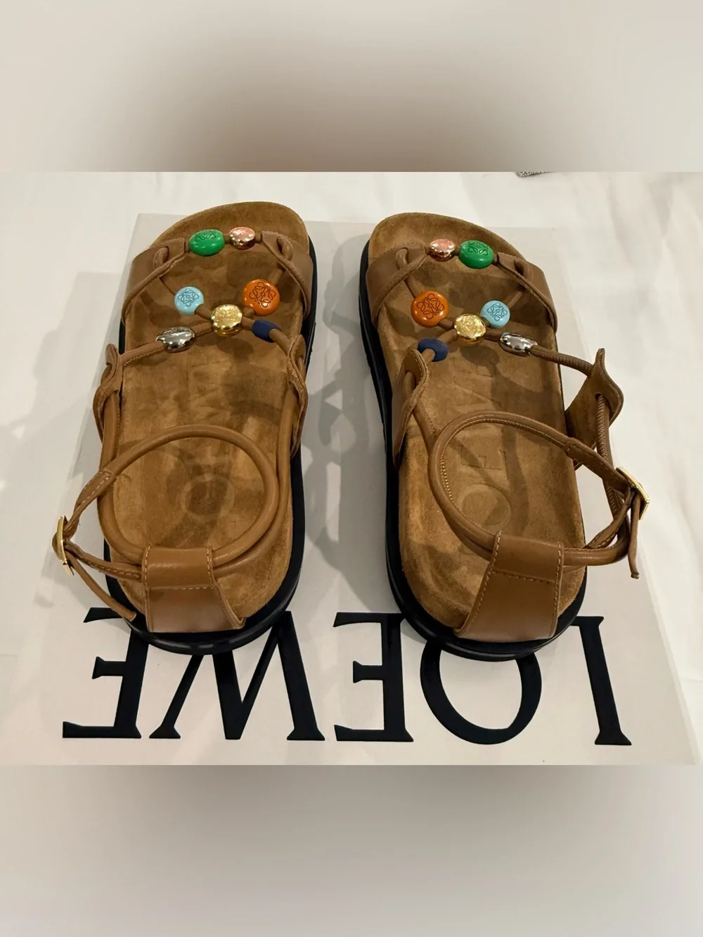 Loewe Pebble Beads Fussbett Sandal - NIB - Picture 5 of 11